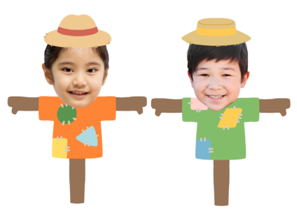 허수아비 합성 도안