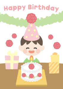 6월 탄생 장미 생일카드